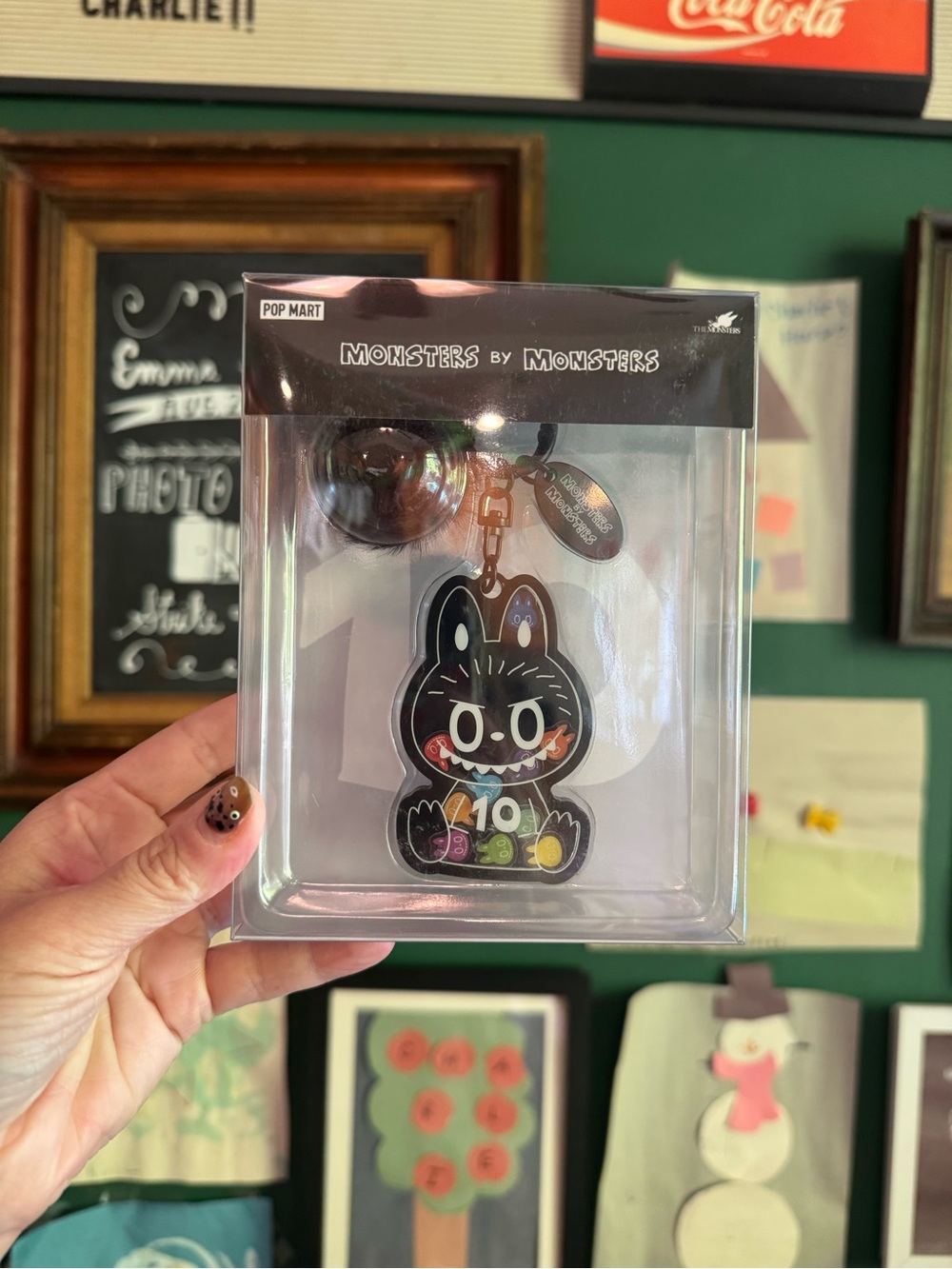POP MART LABUBU 10th ANNIVERSARY acrylic shaker keychain NIB